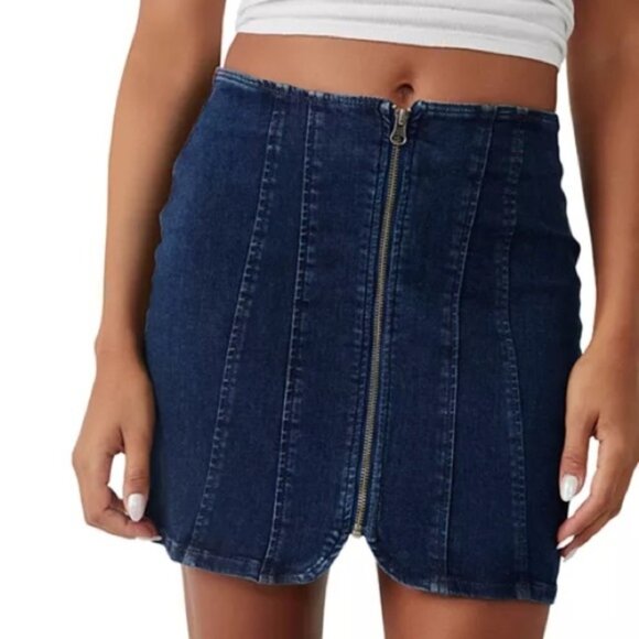 WE THE FREE Layla Denim Mini Skirt - Picture 5 of 9